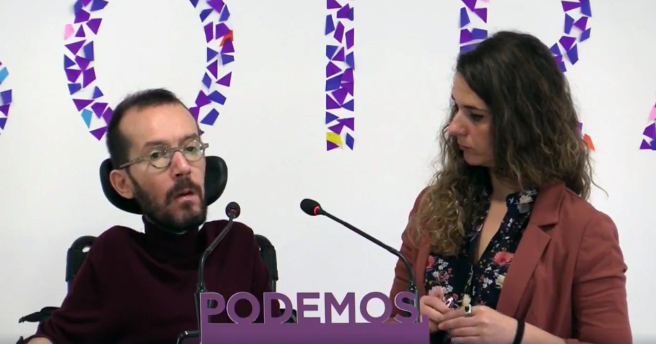 Echenique: “donde sí podría progresar una moción de censura sería en el Congreso de los Diputados, si Pedro Sánchez se atreviera a presentarla”