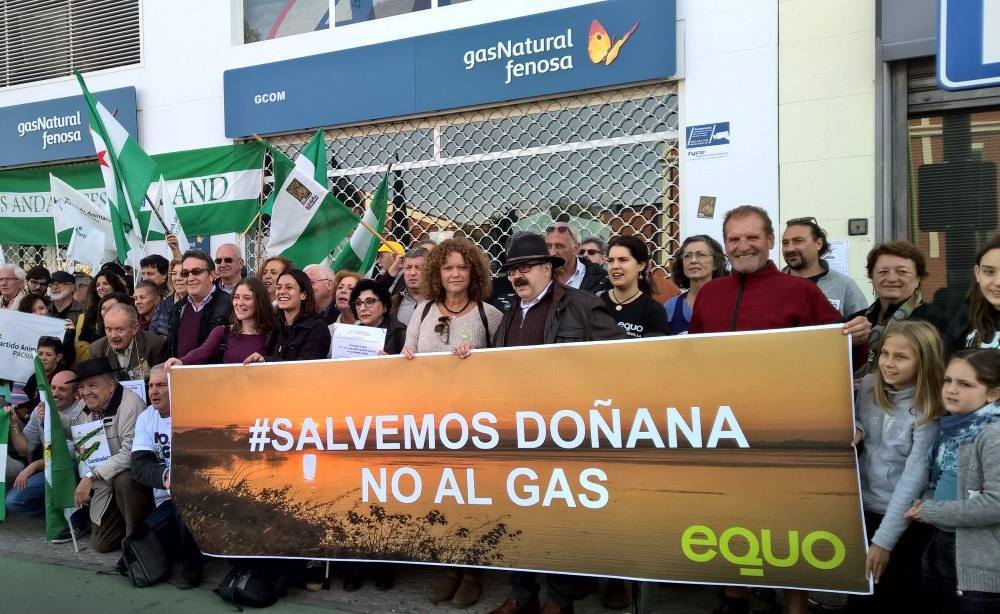 El eurodiputado de EQUO, Florent Marcellesi, vuelve a Doñana a insitir en la necesidad de promover una transición energética