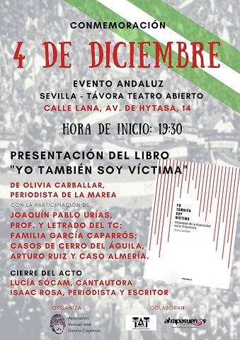 La familia García Caparrós organiza el 4D un acto en Sevilla con víctimas de la Transición tras 40 años de la Constitución