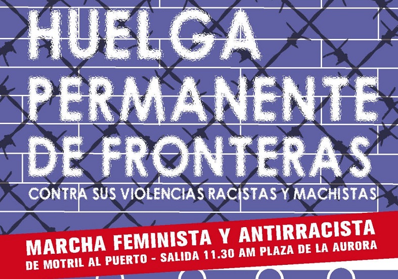 La Comisión Migración y Antirracismo 8M y colectivos feministas y antirracistas convocan una manifestación en Motril contra las violaciones de derechos que se producen en la Frontera Sur