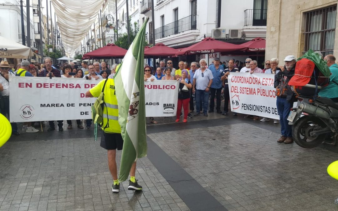Pensionistas de Rota comienzan una marcha hacia Madrid con el 16 de octubre en el horizonte