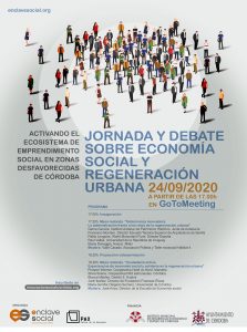 PAX-Patios organiza una Jornada sobre economía social y regeneración urbana @ Aula Virtual GoToMeeting