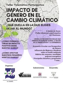 Taller telemático sobre el impacto de género en el cambio climático @ Córdoba