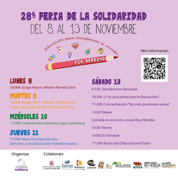 Comienza la 28 edición de la «Feria de la Solidaridad» de Córdoba Solidaria