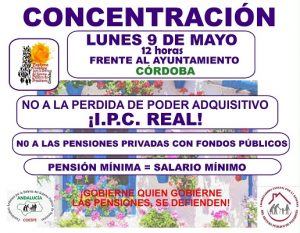 Concentración de la Plataforma en Defensa del Sistema Público de Pensiones @ Ayuntamiento de Córdoba
