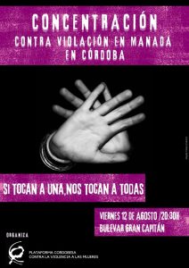 Concentración contra la violación en manada en Córdoba @ Boulevard del Gran Capitán