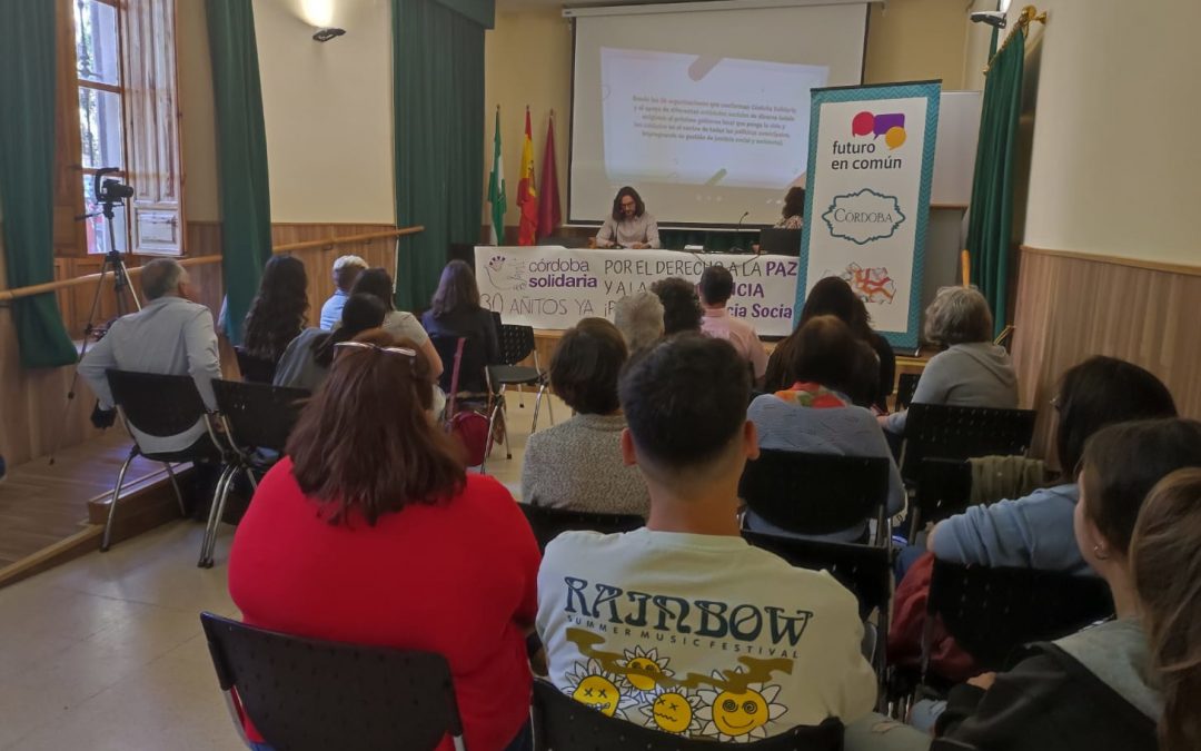 Córdoba Solidaria presenta su declaración por una Córdoba justa, cuidadora, solidaria, feminista, sostenible y participativa