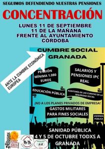 Tod@s a la Cumbre Social de Granada los días 4 y 5 de octubre @ Ayuntamiento de Córdoba