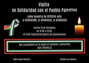 Vigilia en Solidaridad con el pueblo palestino @ Ayuntamiento de Córdoba