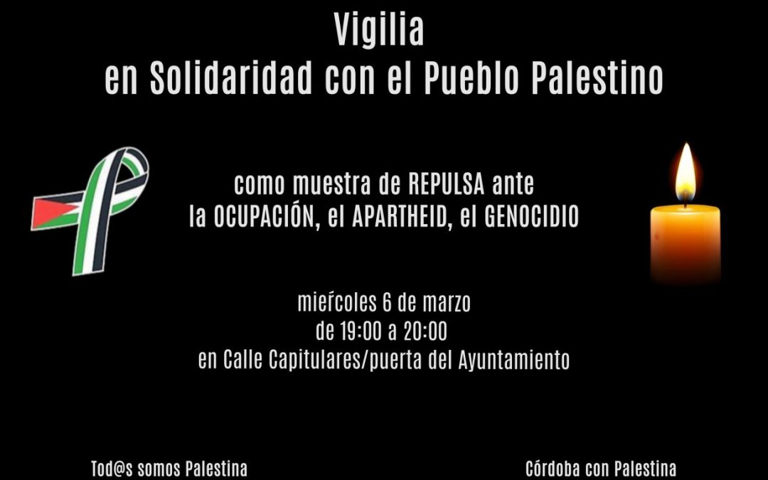 Vigilia en solidaridad con el pueblo palestino