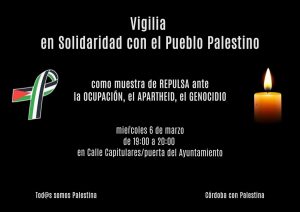 Vigilia en solidaridad con el pueblo palestino @ Ayuntamiento de Córdoba