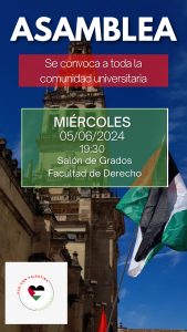 Asamblea UCO con Palestina @ Salón de Grados Facultad de Derecho