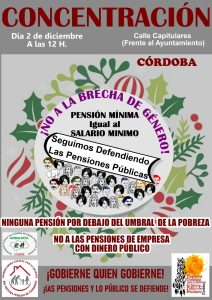 Concentración por las pensiones públicas @ Ayuntamiento de Córdoba