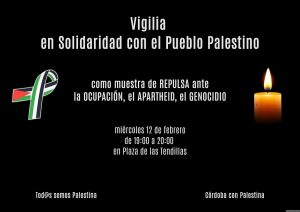 Vigilia por el pueblo palestino @ Plaza de las Tendillas