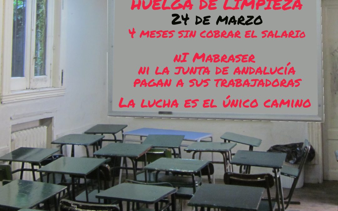 CTA hace un llamamiento a la huelga de los servicios de limpieza en los institutos de secundaria