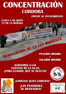 Concentración por la derogación de la Ley Mordaza @ Ayuntamiento de Córdoba