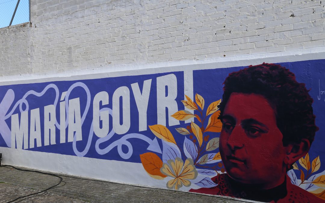 Un mural reivindica la figura de la filóloga María Goyri en Lucena