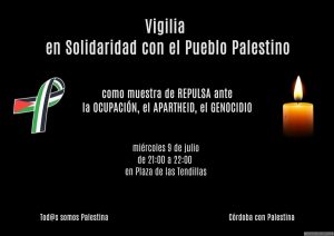 Vigilia por el pueblo palestino @ Plaza de las Tendillas